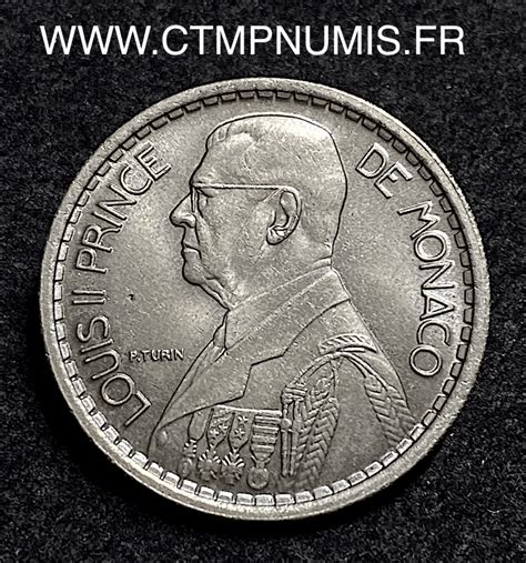 Monaco Francs Louis Ii Spl Ctmp Numis Achat Vente Et