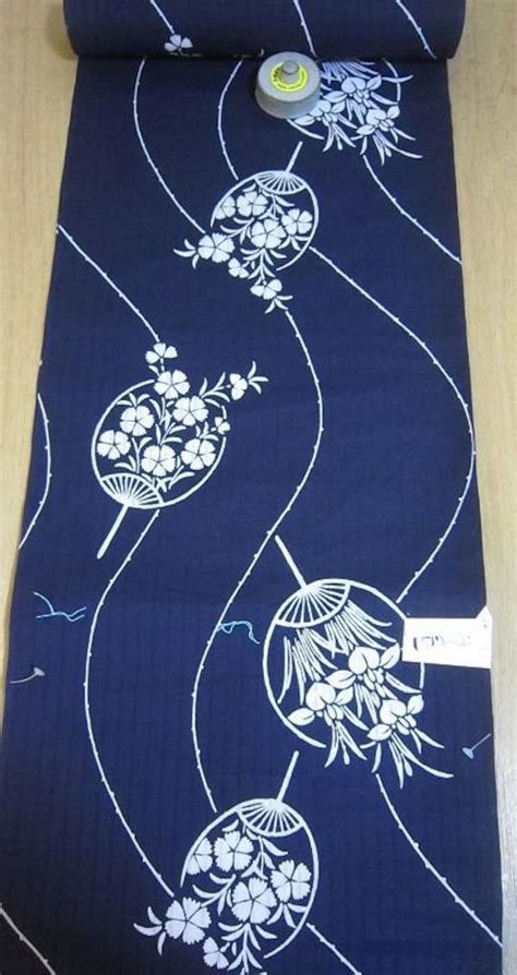 Roll Of Whole Bolt Vintage Yukata Cotton Fabric 36 5cm X 12 M Made In