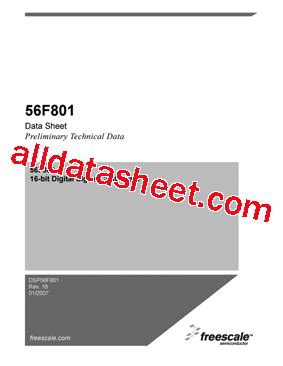 DSP56F801 Datasheet PDF Freescale Semiconductor Inc