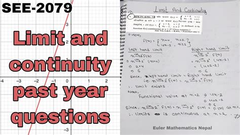 See Limit And Continuity Past Year Questions Solved Class