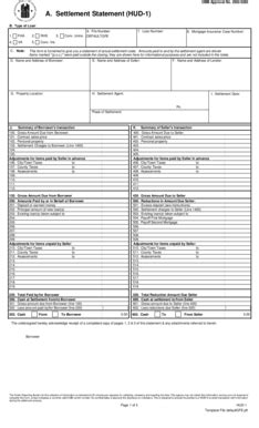 Printable Where To Get Hud Statement Forms And Templates