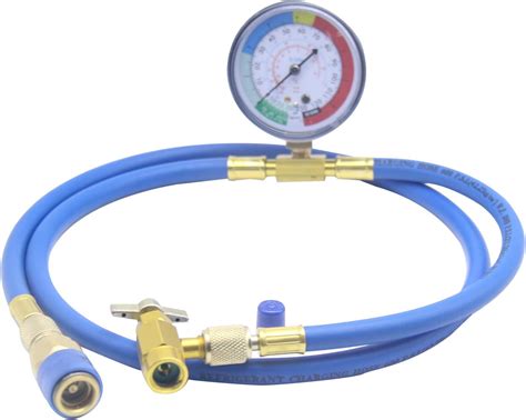 R134a Car Ac Refrigerant Charge Hose Kit R134a Charging 59 Hose With Gauge And