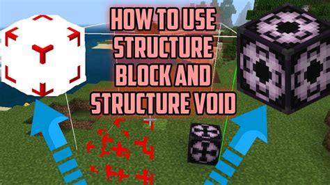 Minecraft How To Use Structure Block And Structure Void Secret