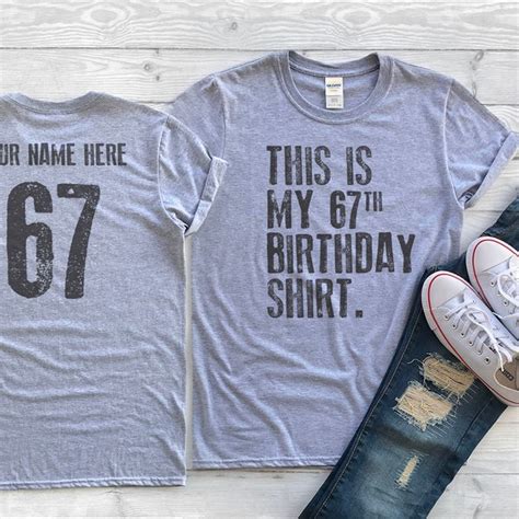 67th Birthday Shirt Etsy