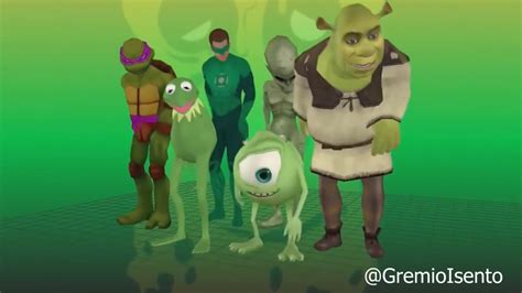 shrek e sua turma dançando ao som da geral YouTube