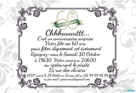 Texte Invitation Anniversaire Invitation Anniversaire Mod Le