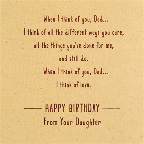 Stalwart Tree Birthday Card to Dad From Daughter - Greeting Cards ...