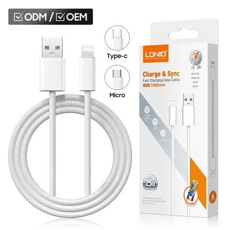 Cable LDNIO 25W USB To Lighting 2M Cable LS902 Mobocom WA