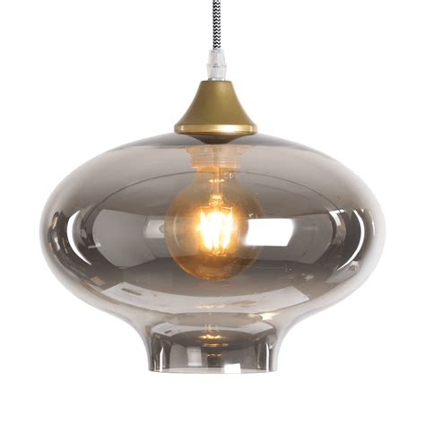 Shade Smoke Mushroom Globe Easy Fit Shade The Lighting Company Uk