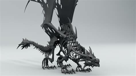 Dragon skeleton 3D model - TurboSquid 1259128