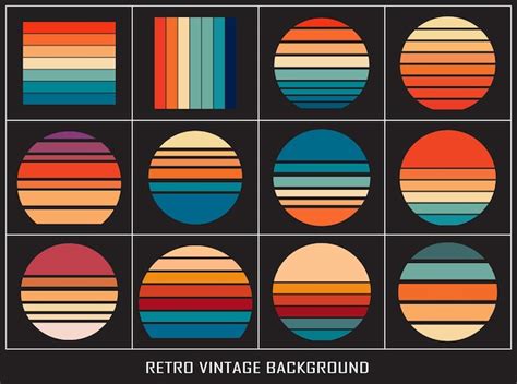 Premium Vector Retro Vintage Sunset Grunge Background