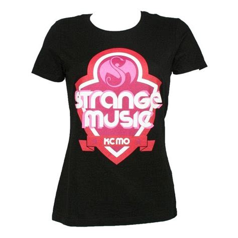 Strange Music Black Kcmo Ladies T Shirt