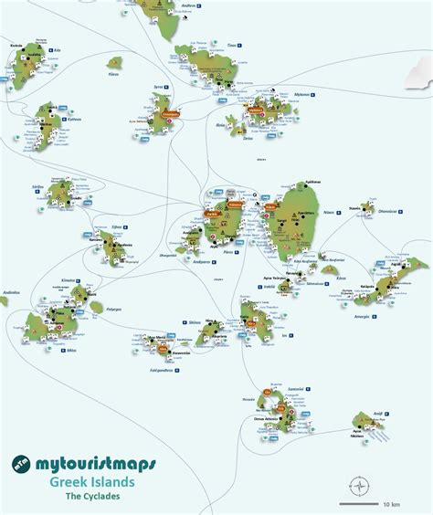 Nice map of Cyclades (Greece) : r/vagabond