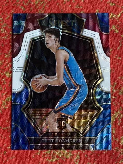 2022 23 PANINI SELECT Chet Holmgren Tricolore Prizm Premier Level 196