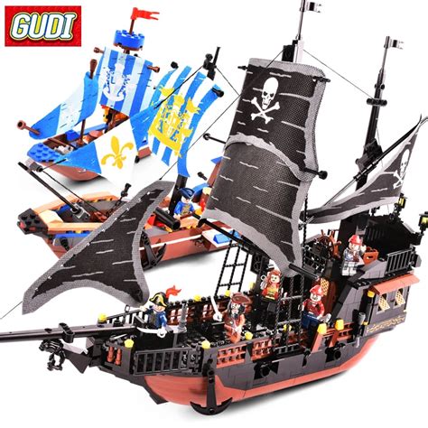 Gudi Pirates Building Blocks Pirates Of The Caribbean Ship Black Pearl