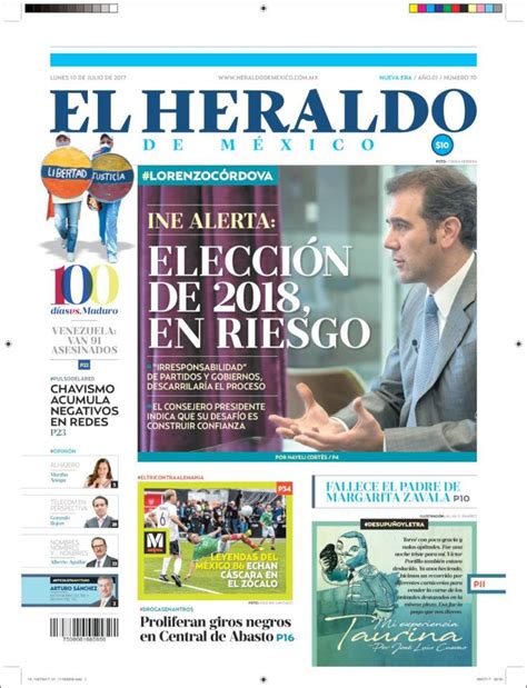 Periódico El Heraldo De México México Periódicos De México Edición