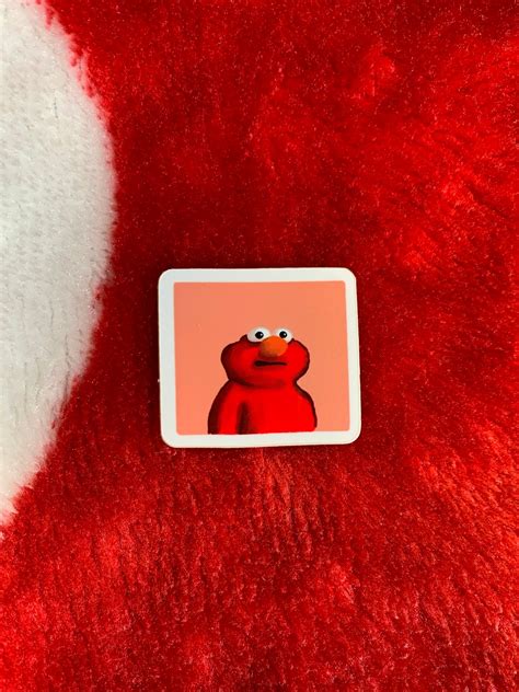 Elmo Meme Vinyl Sticker Etsy