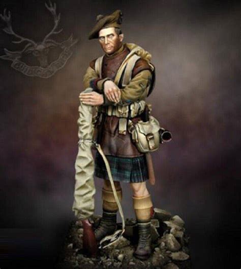 1 24 Resin Model Kit Scottish Warrior Highlander Ww1 Unpainted Figures