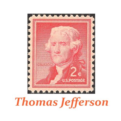 TWENTY 2 Cent Thomas Jefferson Stamp Issue Of 1954 Vintage Unused US