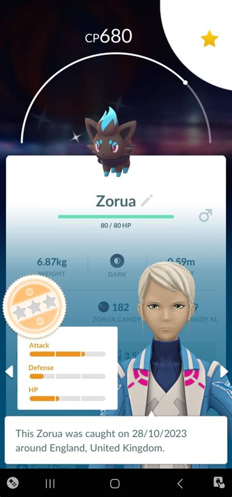 Shiny Zorua caught today! : r/TheSilphRoad