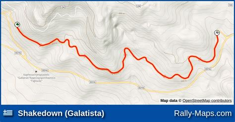 Shakedown Galatista Stage Map Rally Deth Rally Maps