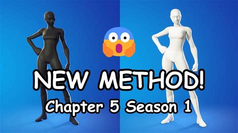 How To Get All White And All Black Superhero Skin In Fortnite Season 1 Chapter 5 😱 Youtube