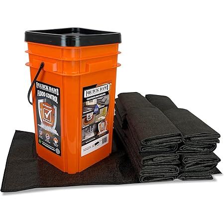 Quick Dam Grab Go Flood Kit Includes 10 5 Ft Flood Barriers In