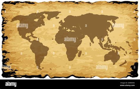 Old Map Of World Stock Vector Images Alamy