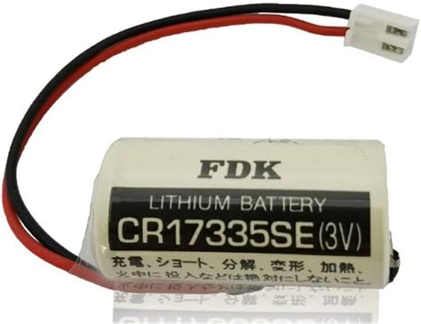 YICUAA Celda De Litio No Recargable CR17335SE 3V 1800mAh Para FDK