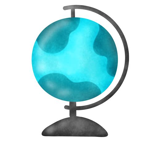 classic blue globe  png