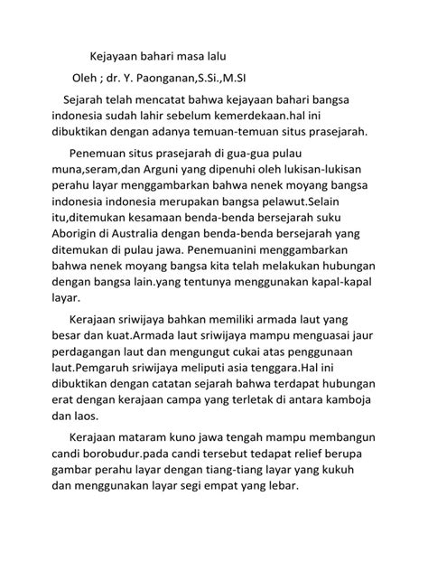 Kejayaan Bahari Masa Lalu Pdf