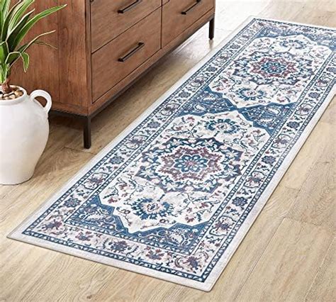 CAROMIO Machine Washable Runner Rug Mat For Hallway Vintage Distressed