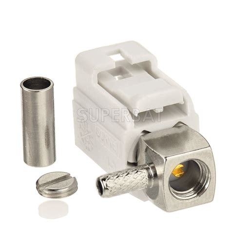 Fakra B Female Jack Right Angle Ra Connector Crimp For Rg Rg