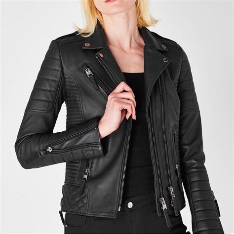 Boda Skins Kay Leather Jacket Women Black Flannels