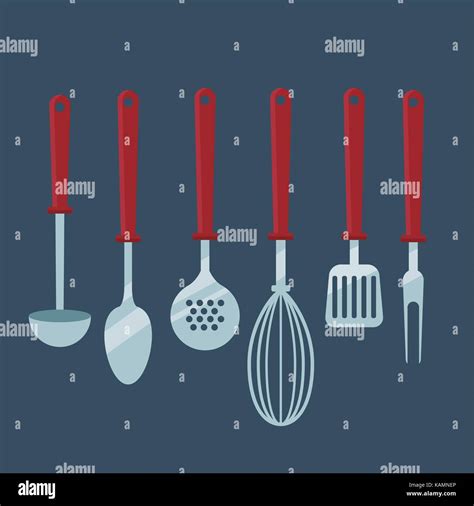 Kitchen Cooking Utensils Stock Vector Image Art Alamy