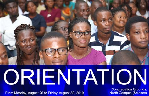 Orientation For Fresh Students For The Academic Year