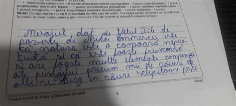 Scrie un text de minimum 150 de cuvinte în care să prezinţi mesajul o