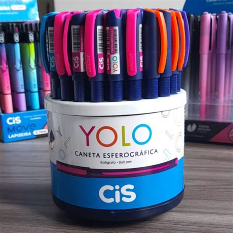 Caneta Esferogr Fica Yolo Mm Cis Fantine Papelaria