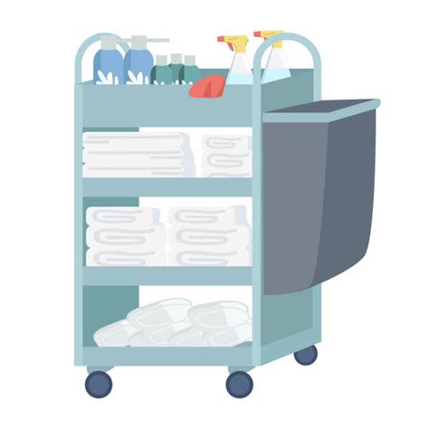 Housekeeping Cart Illustrations Royalty Free Vector Graphics And Clip