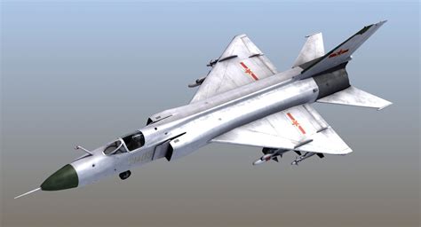 Shenyang J8 Finback Fighter 3d 3ds