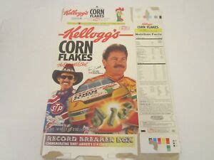 Empty Cereal Box KELLOGG S Richard P CORN FLAKES 1996 Terry Labonte 18