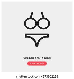 Bikini Vector Icon Stock Vector Royalty Free Shutterstock