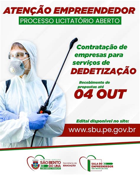 Processo licitatório aberto para contratação de empresas para serviços