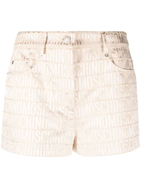 Moschino Logo Jacquard Short Shorts Farfetch