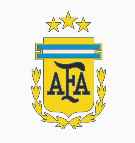 Archivo STL Logo Escudo AFA Seleccion Argentina GCODE Modelo