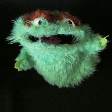 Vtg 70s Oscar The Grouch Puppet Sesame Street Jim Henson Etsy