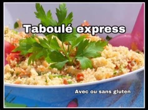 Taboul Express Thermomix Avec Ou Sans Gluten Au Choix Ma Fa On