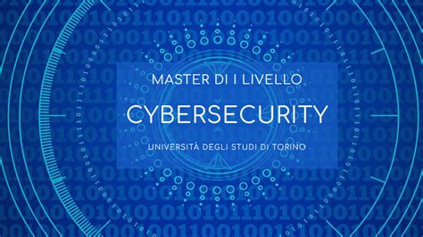 Università di Torino Master di I livello in cybersecurity Cyber