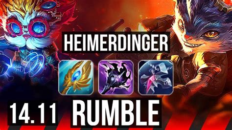 Heimerdinger Vs Rumble Top K Dmg Solo Kills Comeback