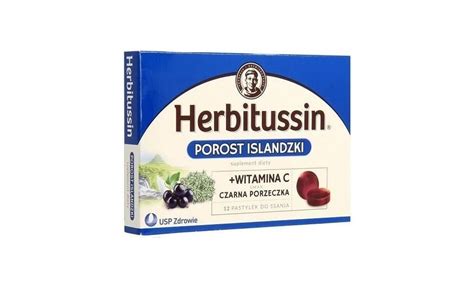 Herbitussin Porost Islandzki Witamina C Pastylek Do Ssania Cena